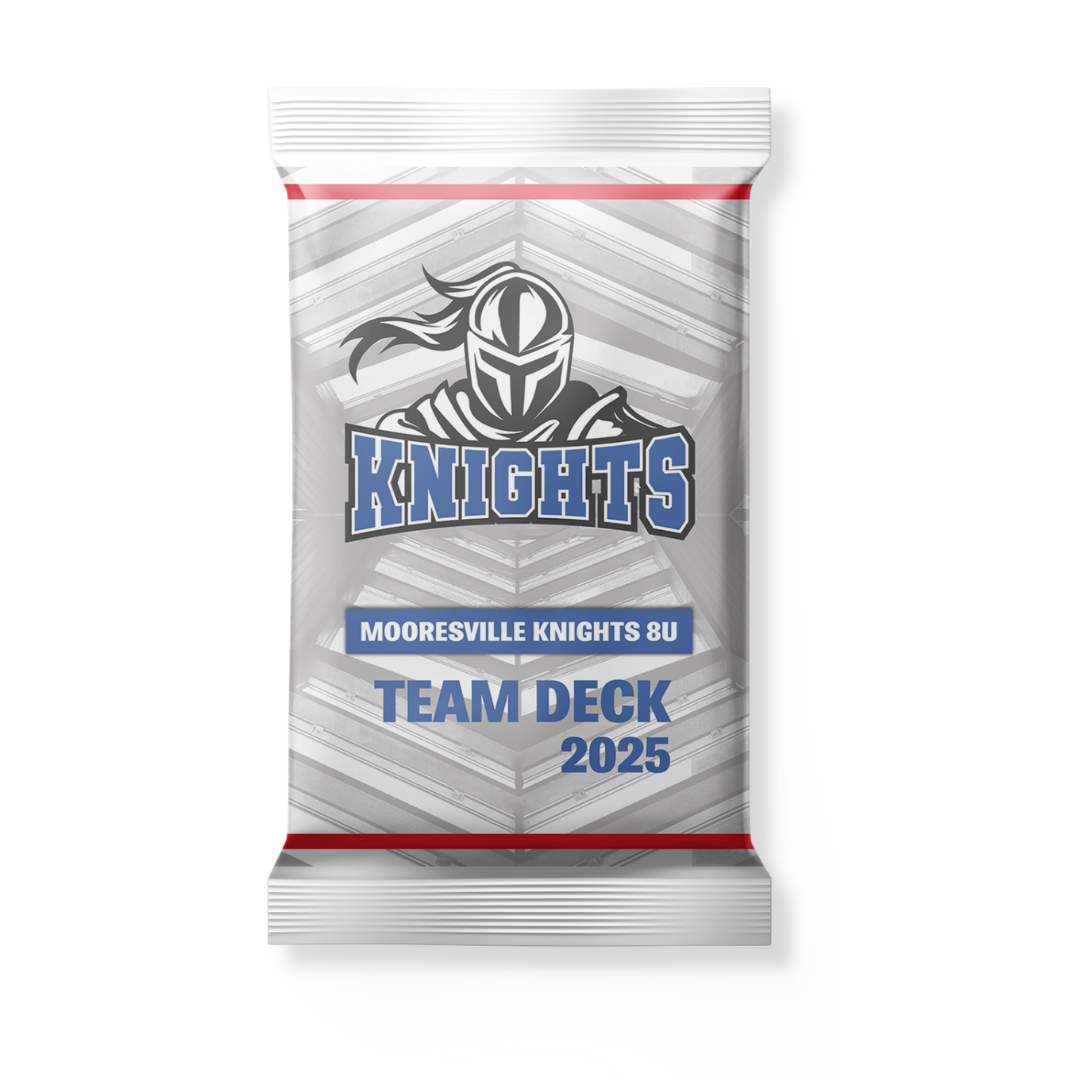 Silver Storm custom trading card package sample